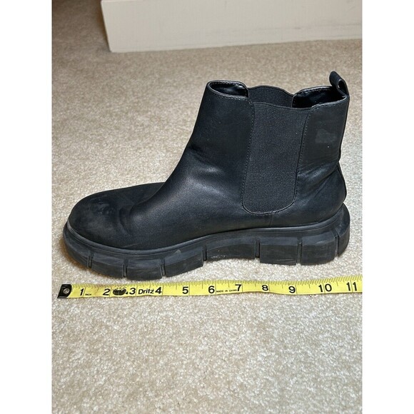 BP Women Black Round Toe Pull On Ankle Chelsea Boots Size 8.5 M - Picture 9 of 10